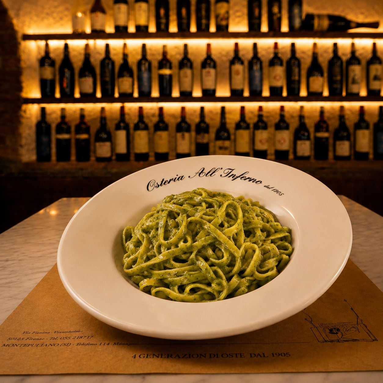 TAGLIATELLE AL PESTO FATTO IN CASA  